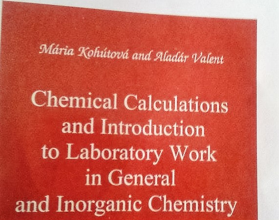 σπουδές φαρμακευτικής στη σλοβακία, σπουδές φαρμακευτικής στο εξωτερικό, σημειώσεις χημείας